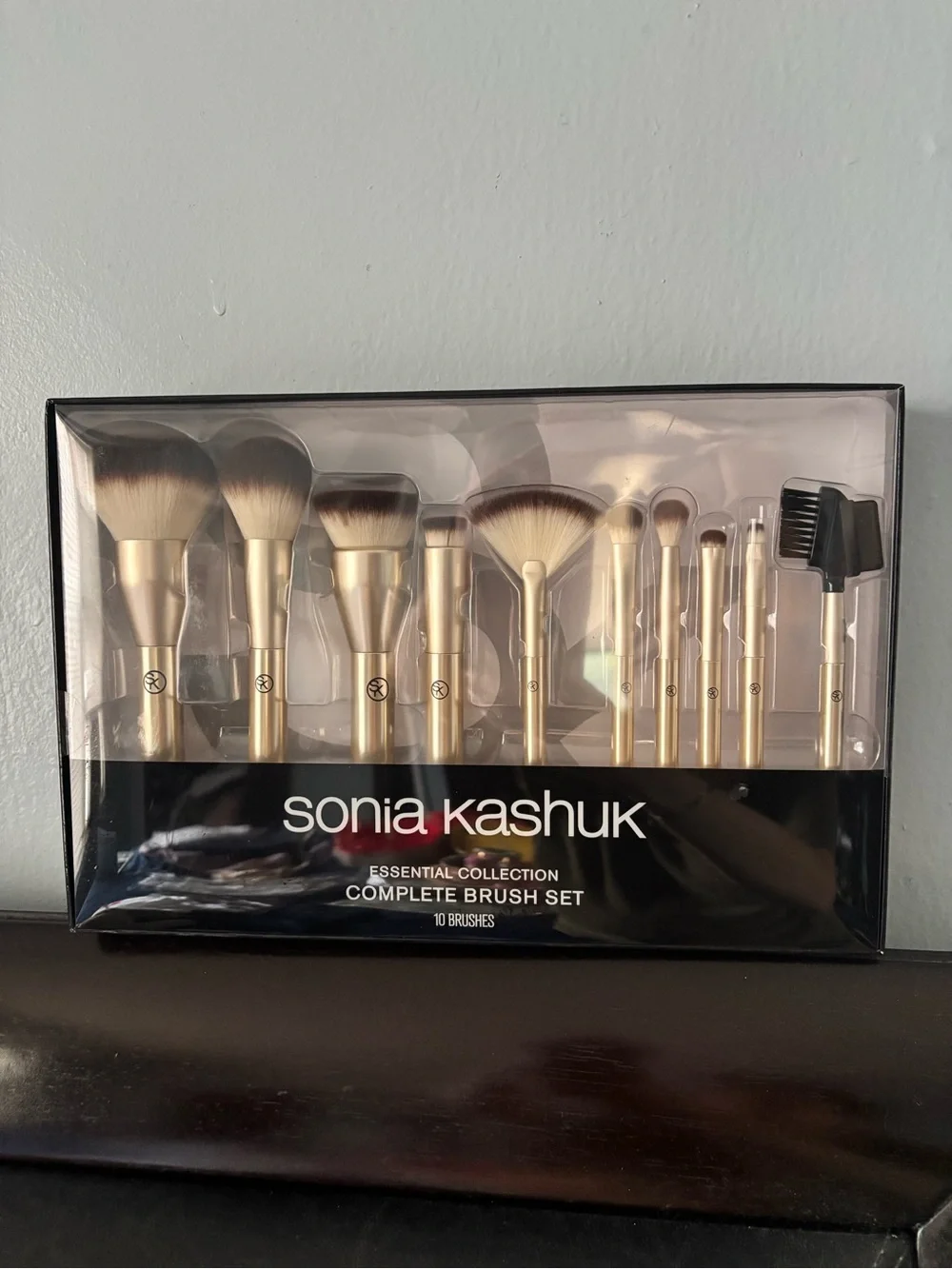 Sonia Kashuk Metallic Gold Makeup Brush Set - 10-Piece